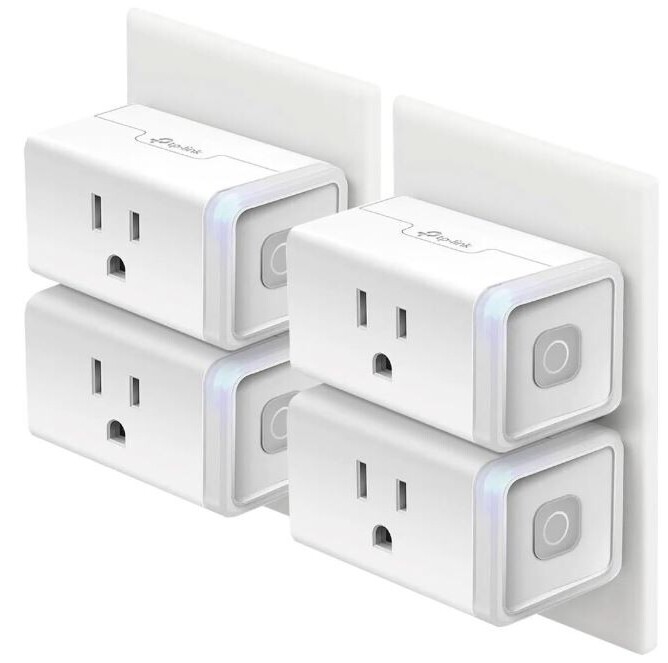 Set of four Kasa Smart Plugs for voice-controlled home automation under $50